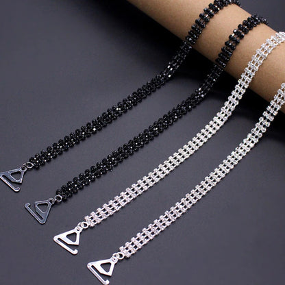 Sexy Rhinestone Women Bra Straps Elegant Crystal Bra Shoulder Strap Anti-light Off-the-shoulder Underwear Straps Accessories