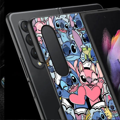 Disney Lilo Stitch cute Baby for Samsung Galaxy ZFold4 Z Fold4 5G Z Fold5 5G Z Fold3 Protection Hard PC Shockproof Cases Cover