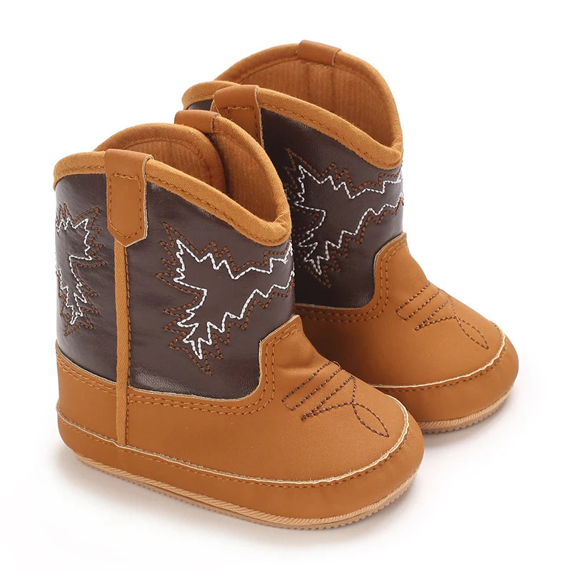 Baby Booties Vintage Tassel Anti-slip Sole Winter Warm Baby Boys Girls Western Boots Snow Booties First Walkers Infant Shoes