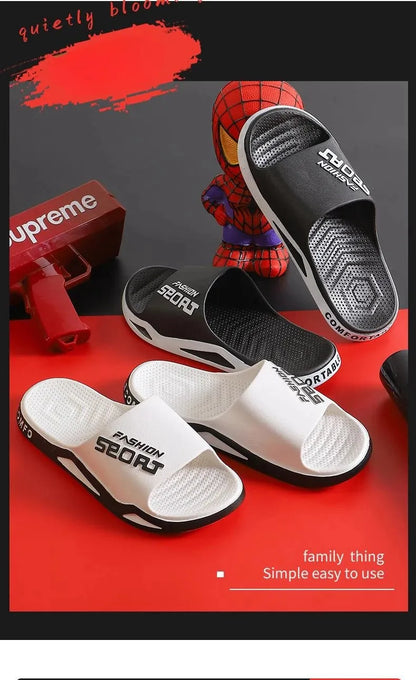 Men's Slippers Can Be Worn Externally In Summer Non-Skid Bathroom Sandals Trendy Bathroom Home Indoor Flip-flops For Men