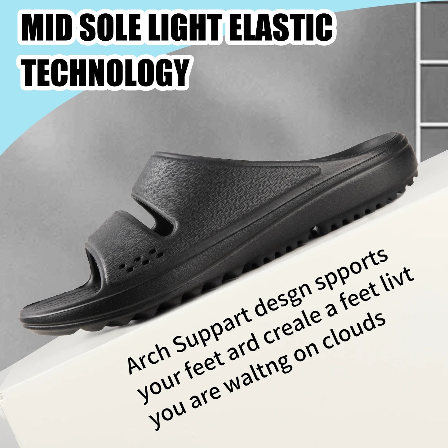 Orthopedic Sandals for Women and Men Arch Support Recovery Slides Cloud Slippers for Plantar Fasciitis | Extremely Comfort