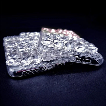 Luxury 3D Crystal Diamond Bling Sparkle Glitter Case for IPhone 14 Plus 13 11 15 Pro Max 12 Mini XS XR X 14Pro Women Girls Cover