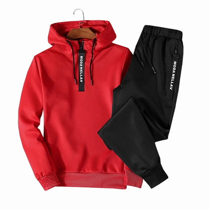 2023 Men's Sweatshirt Set Hoodies+Sweatpants Tracksuit Men 2 Piece Set Outfits Jogger Bottom Suit Male Pullover Hoodie Sets Men