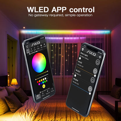 WLED Controller ESP32 with Microphone Sound Reactive Music Sync 5V 12V 24V WLED Remote Control Optional, Work with Alexa