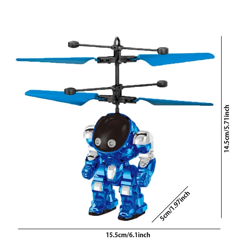 Mech Warrior Toy Energy-Saving Induction Robot Aircraft Mech warrior Induction Flying Remote Control Birthday Gift To Children