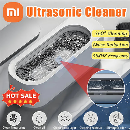 Xiaomi 45000Hz Ultrasonic Cleaner Pro Deep Clean Jewelry Glasses Watches USB-C Rechargeable Portable Design For Home Travel Use