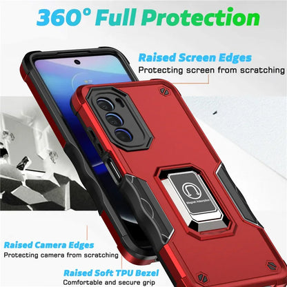 For Motorola Moto G22 G32 G42 G52 Case Shockproof Armor Ring Stand Bumper Phone Back Cover For Moto E20 E30 E40 E32 Cases