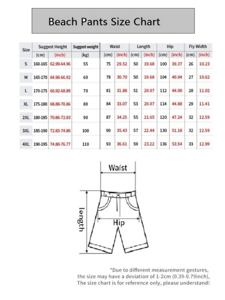 Men's Casual Paisley Print Sports beach shorts Casual Fashion Street trend High quality men's shorts pants clothing