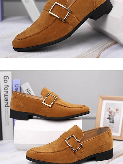 Mens Dress Shoes Designer Formal Loafers Men's Leather Shoes Suede Men Wedding Man Designer Work Social Business Loafers