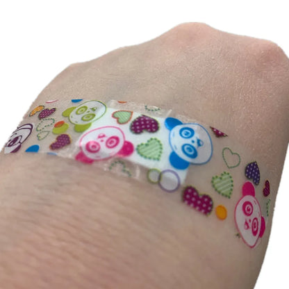 100pcs/set Cartoon Animal Band Aid Kawaii Wound Dressing Plaster for Children Adhesive Bandages Strips First Aid Emergency Patch