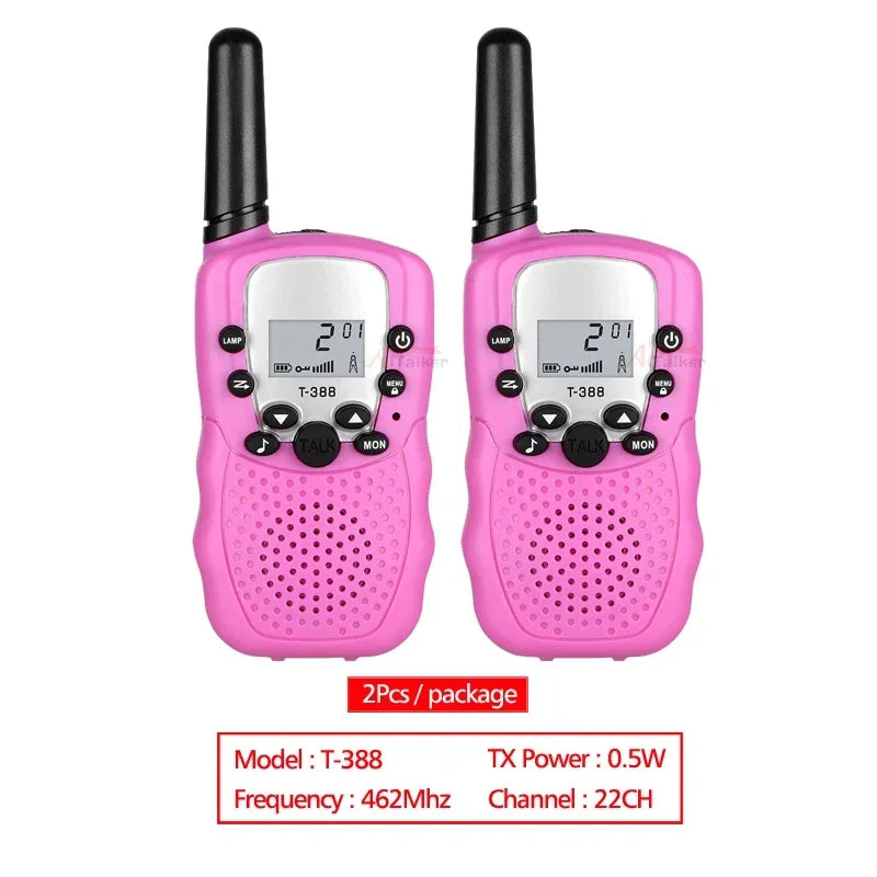 Kids Mini Walki Talki 2Pcs Celular Handheld Transceiver Phone Radio Interphone 3KM Toys Talkie Walkie Birthday Gift for Children