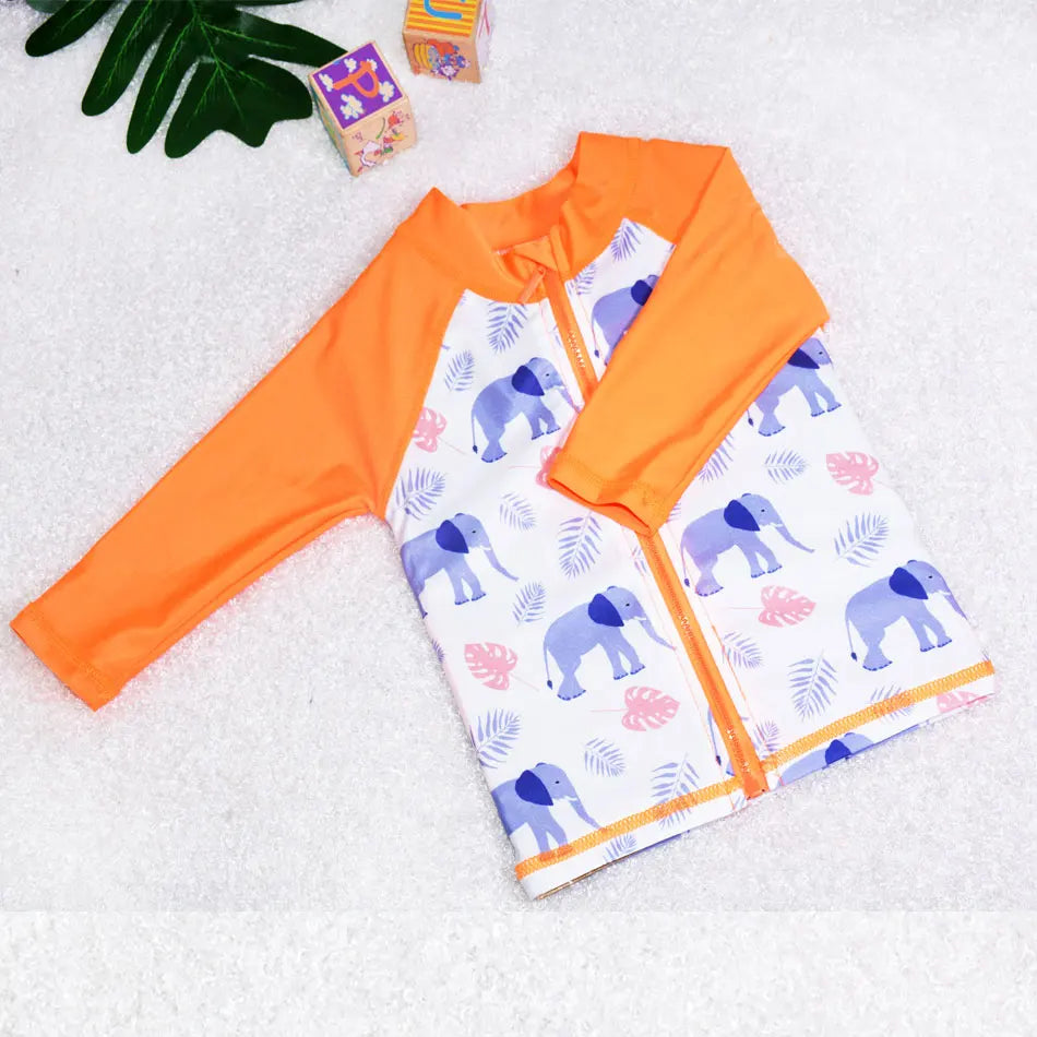 Eezkoala 0-2 Years Children Cartoon Print 2023 Baby Swimsuit Board Shorts Boys Bathing Suit Swimwear Summer Swimming Trunks