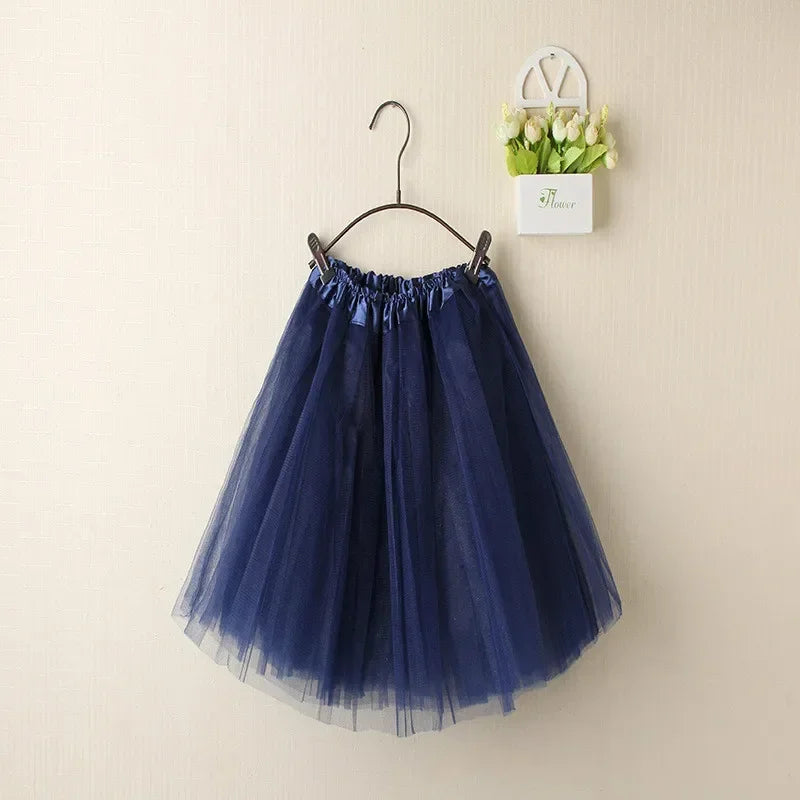 Women Summer Vintage Tulle Skirt Adult Fancy Ballet Dancewear Party Costume Ball Gown Mini Skirt