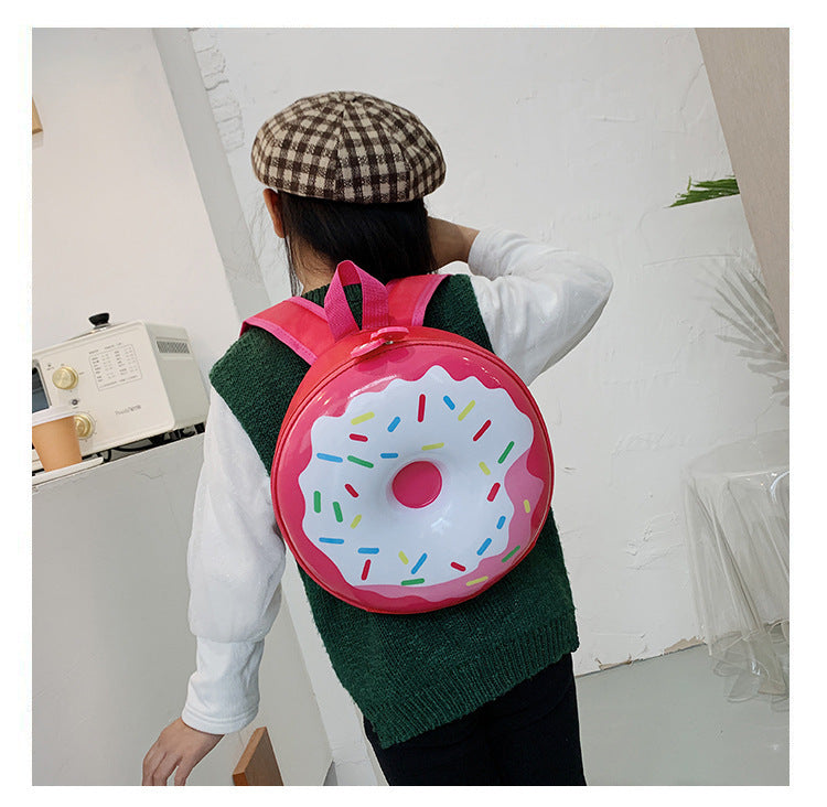 Cartoon Kids Backpack Cute Donut Eggshell Bag Fun Kindergarten Kids Backpack Boys Girls Backpack