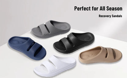 Kidmi Flat Sandals For Women New Orthopedic Sandals Arch Support Slides Soft Cloud Slippers Bathroom Shoes Home Shower Shoes