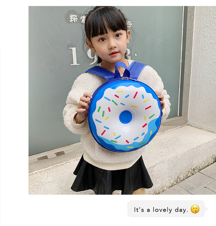 Cartoon Kids Backpack Cute Donut Eggshell Bag Fun Kindergarten Kids Backpack Boys Girls Backpack