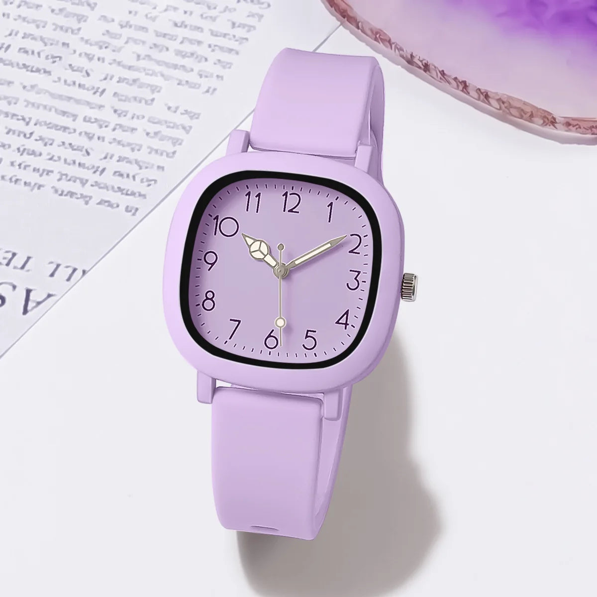 Women Watch Fashion Square Quartz Silicone Strap Wristwatches Student Watches for Women Relojes Para Mujer Montre Femme