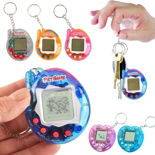 1PC Transparent Electronic Pets Tamagotchi Nostalgic 168 Pets In One Virtual Cyber Digital Nostalgic Funny Toys Pixel Funny Play