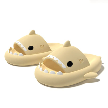 Feslishoet Shark Slippers Soft Beach Cloud Platform Women Indoor Bathroom Slides Summer Mules Outside EVA Men Shoes