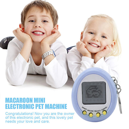 Macaron Mini Electronic Pet Machine Virtual Pet Tamagotchi Toy 168 Pets In One Virtual Cyber Digital Pet Toys Funny Play Toys