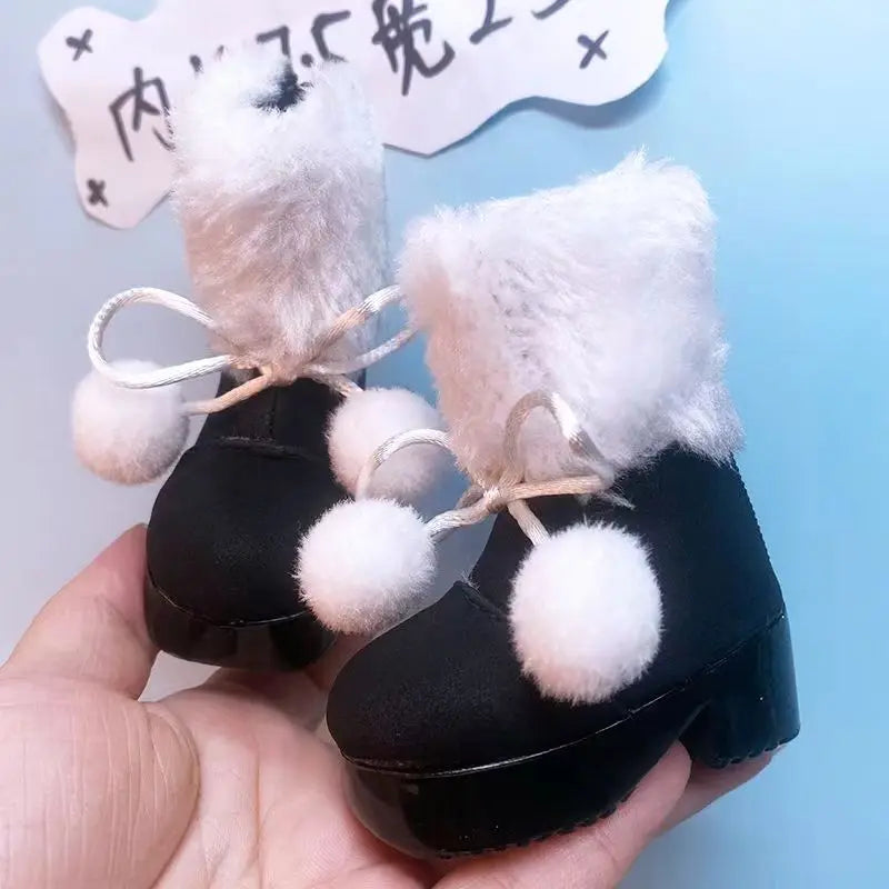 45CMBJD Doll Snow Boots Work Dress Boots Long Boots 1/4BJD Boots Sports Shoes Leather Handmade Doll Accessories Doll