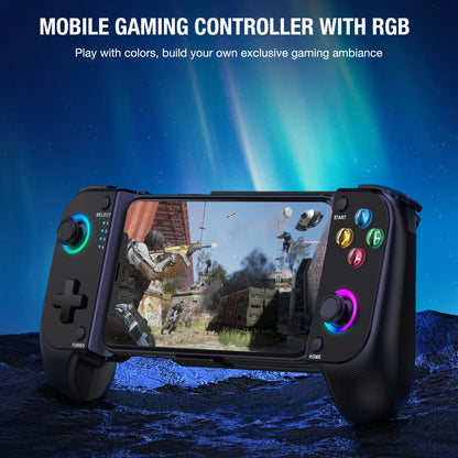 DinoFire Cell Phone Gamepad Joystick for iPhone Android Control Bluetooth Controller Trigger with Hall Effect Stick Mobile Game