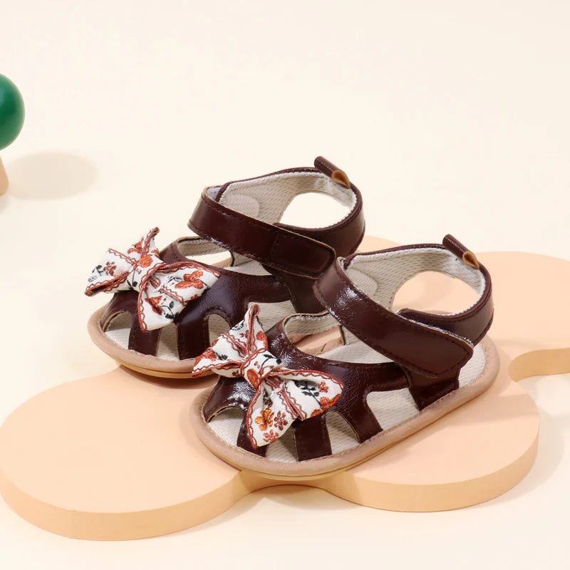 Baby Shoes Cute Butterfly bowknot for 0-9-18 Months Newborn Toddler Girls Summer Prewalking Sandal 2024 New Baby Fashion BMB4003