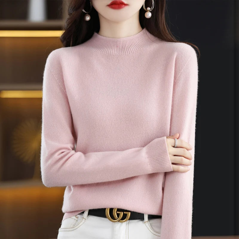 Cashmere Sweater Female 100% Merino Wool Winter Women Knitted Femme Pullover Top Winter Warm Women's 2024 New