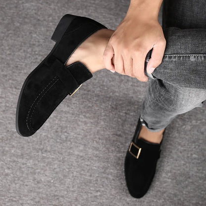 Mens Dress Shoes Designer Formal Loafers Men's Leather Shoes Suede Men Wedding Man Designer Work Social Business Loafers