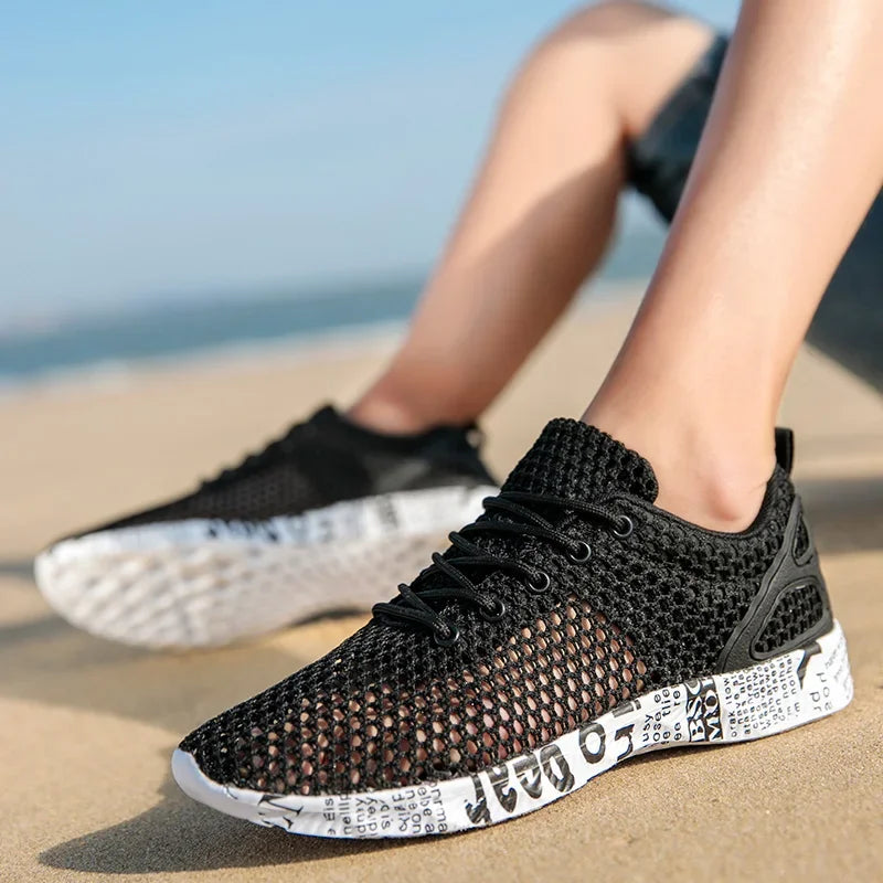 Hight Quality Summer Mens Casual Shoes Aqua Shoes Origin Air Mesh Sneakers Fashion Foam Sport Footwear Beach Shoes Water Shoes