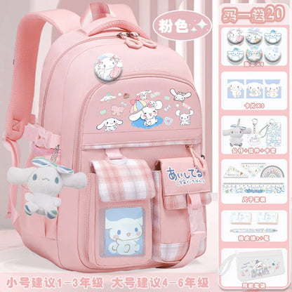 2024 new Sanrio Yugui Dog Schoolbag Schoolgirl Grade 1-6 high-capacity high-appearance minus load school backpack