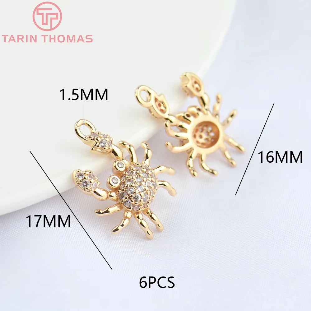 (129) 12x23MM 24K Gold Color Plated Brass Fish Charms Pendants High Quality Jewelry Accessories