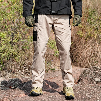 New Waterproof Casual Pants Men City Tactical Trousers Cargo Multi-Pocket Wear-Resistant Outdoor Hiking Training Male Overalls