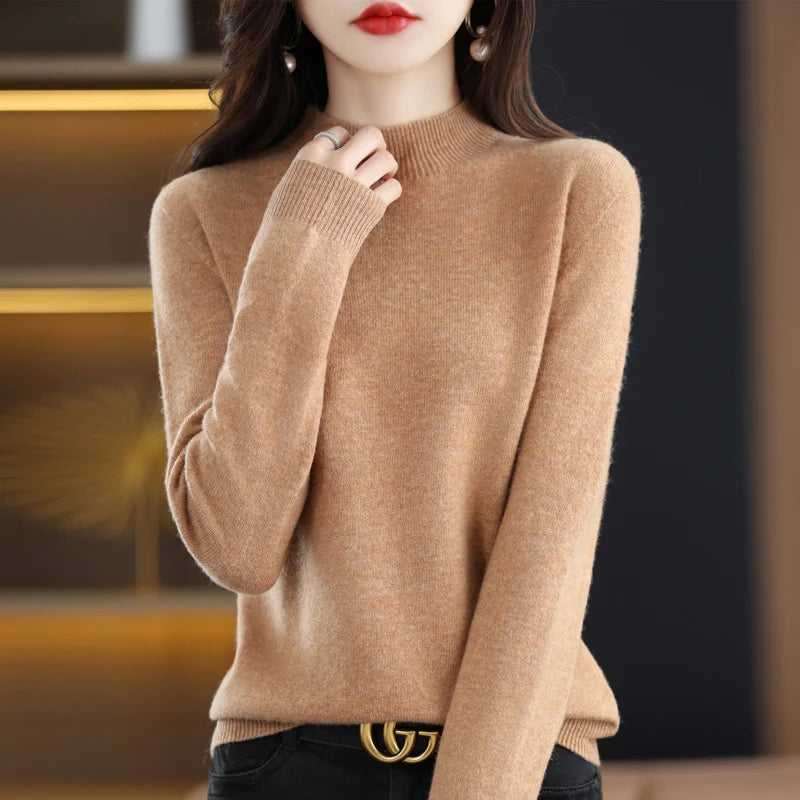 Cashmere Sweater Female 100% Merino Wool Winter Women Knitted Femme Pullover Top Winter Warm Women's 2024 New