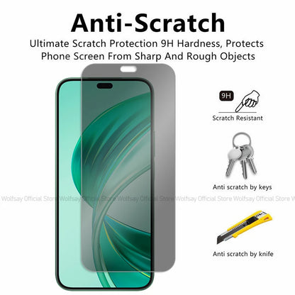 2/4PCS Privacy Screen Protector For Honor X8b Anti-Spy Tempered Glass For Honor X8b 4G Privacy Phone Glass Film For Honor X8b