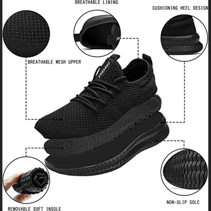 Man Sneakers for Men‘s Black Running Shoes Army Green Breathable Sport Shoes Male Female Women Red lightweight Casual Sneakers