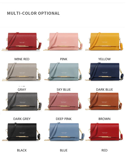 New Pu Leather Women Handbags FemaleMultifunctional Large Capacity Shoulder BagsFashion Crossbody Bags For Ladies Phone Purse