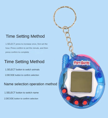 1PC Transparent Electronic Pets Tamagotchi Nostalgic 168 Pets In One Virtual Cyber Digital Nostalgic Funny Toys Pixel Funny Play