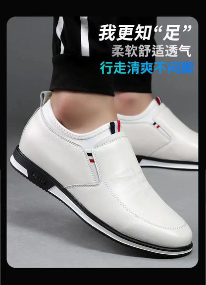 Leather Men Casua Shoes Business Leisure Shoes for Men Breathable Loafers Easy-Wearing Male Comfort Flats Fashion New Men Shoes