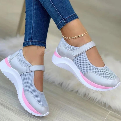 White Sneakers Women Shoes Casual Platform Mesh Breathable Vulcanized Shoes Ladies Outdoor Walking Footwear Chaussure Femme