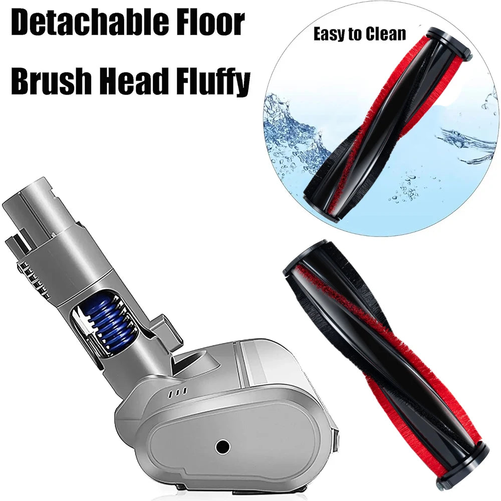 Electric Roller Brush Motorized Turbo Compatible with Dyson V6 DC58 DC59 DC61 DC62 Quick Release with Bristle Roller for Carpet