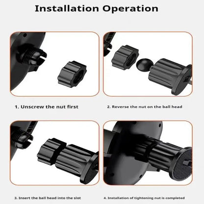 New Car Mobile Phone Holder Accessories Car Air Vent Rotating Spiral Hook 17MM Universal Ball Head