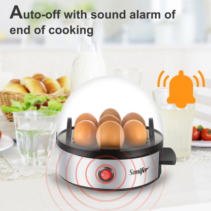 Convenient Egg CookerElectric Egg Cooker 7pcs Egg SteamerEgg CookerKitchen Cooking ToolsEgg CookerAuto-Off Function 350W Sonifer