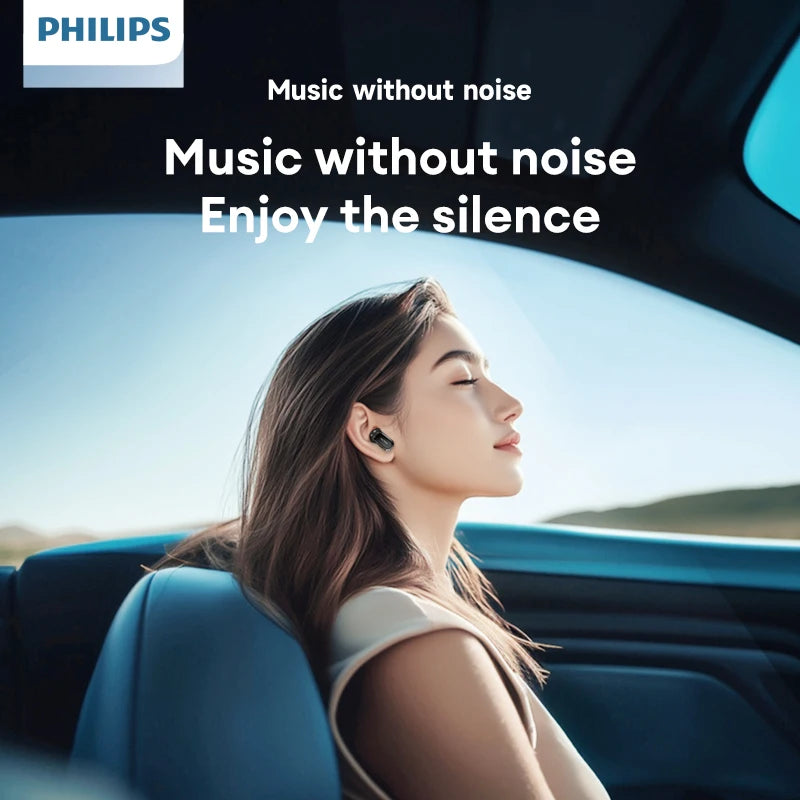 Original Philips TAT2569 Wireless Bluetooth V5.4 Noise Reduction  IPX4 Waterproof Sport Earbuds t New Low Latency Gaming Headse