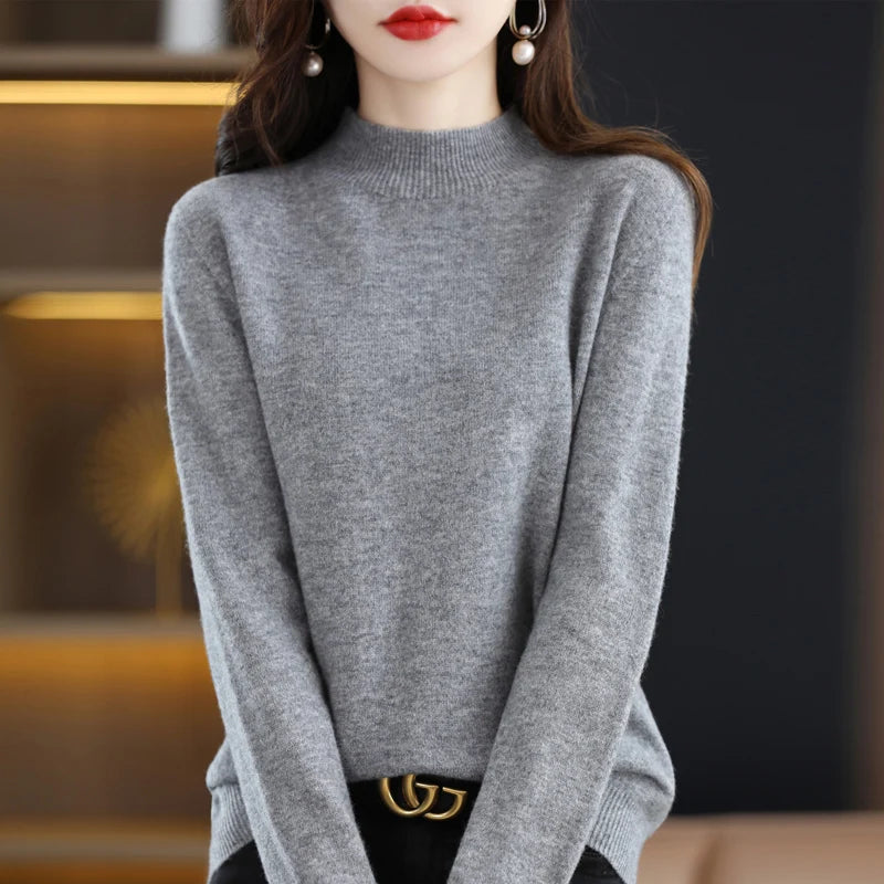 Cashmere Sweater Female 100% Merino Wool Winter Women Knitted Femme Pullover Top Winter Warm Women's 2024 New