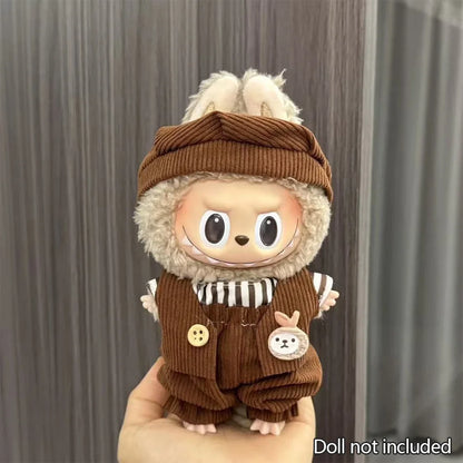 Mini Plush Doll'S Clothes Outfit Accessories For Korea Kpop Exo Labubu V1 V2 Idol Dolls Pit strip climbing suit Clothing Gift