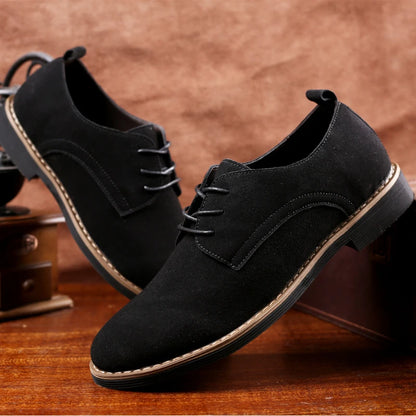 Luxury Men Oxford Shoes High Quality Suede Leather Shoes for Men Business Casual Shoe Lace-Up Men Party Wedding Shoes Plus Size