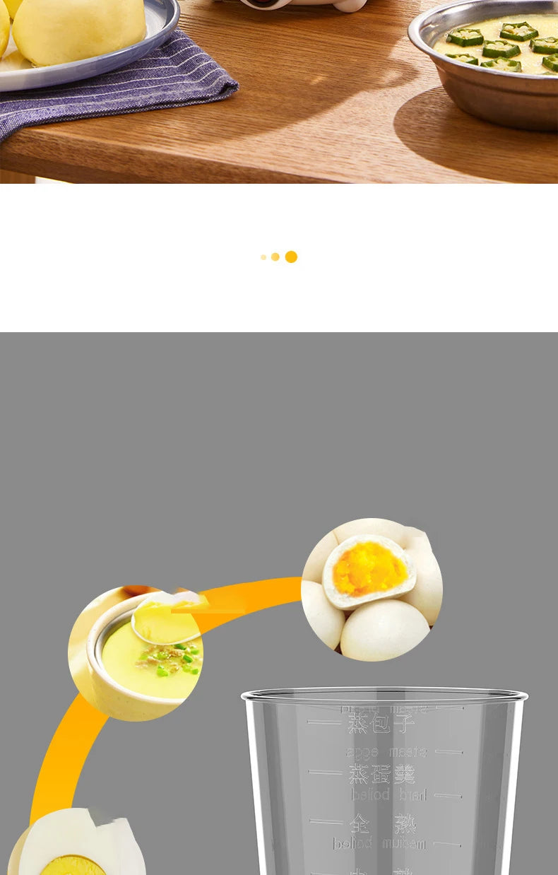 Single and double layer multifunctional egg cooker corn syrup ready-to-eat breakfast boiled egg steamer kitchen appliances