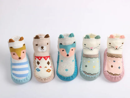 Children's Floor Socks Glue Non-slip Soft Soles Baby Boys and Girls Indoor Spring and Autumn Cartoon Cute Toddler Shoes