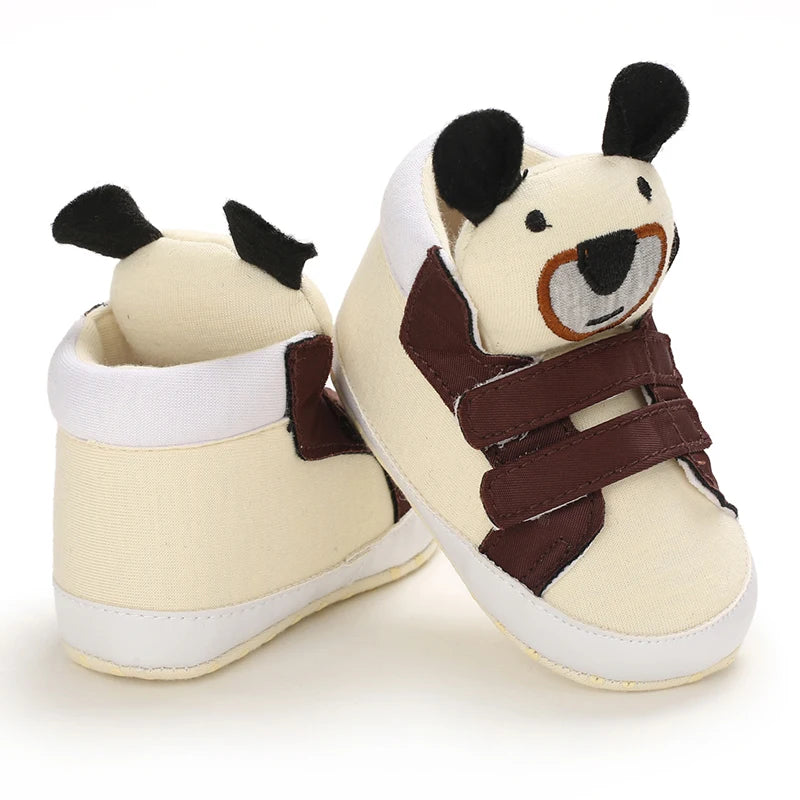 Classic Baby Shoe Boy Girl Baby Cute Animal Face Casual Flat Sneaker First Baby Ankle Boot Cotton Non-slip Warm Walking Shoes